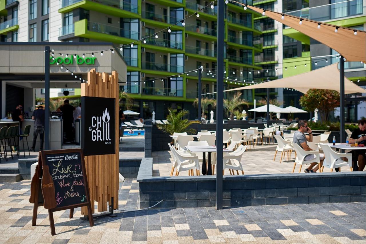Cristalex Studio Aparthotel Pool & Spa Mamaia Nord Navodari Bagian luar foto
